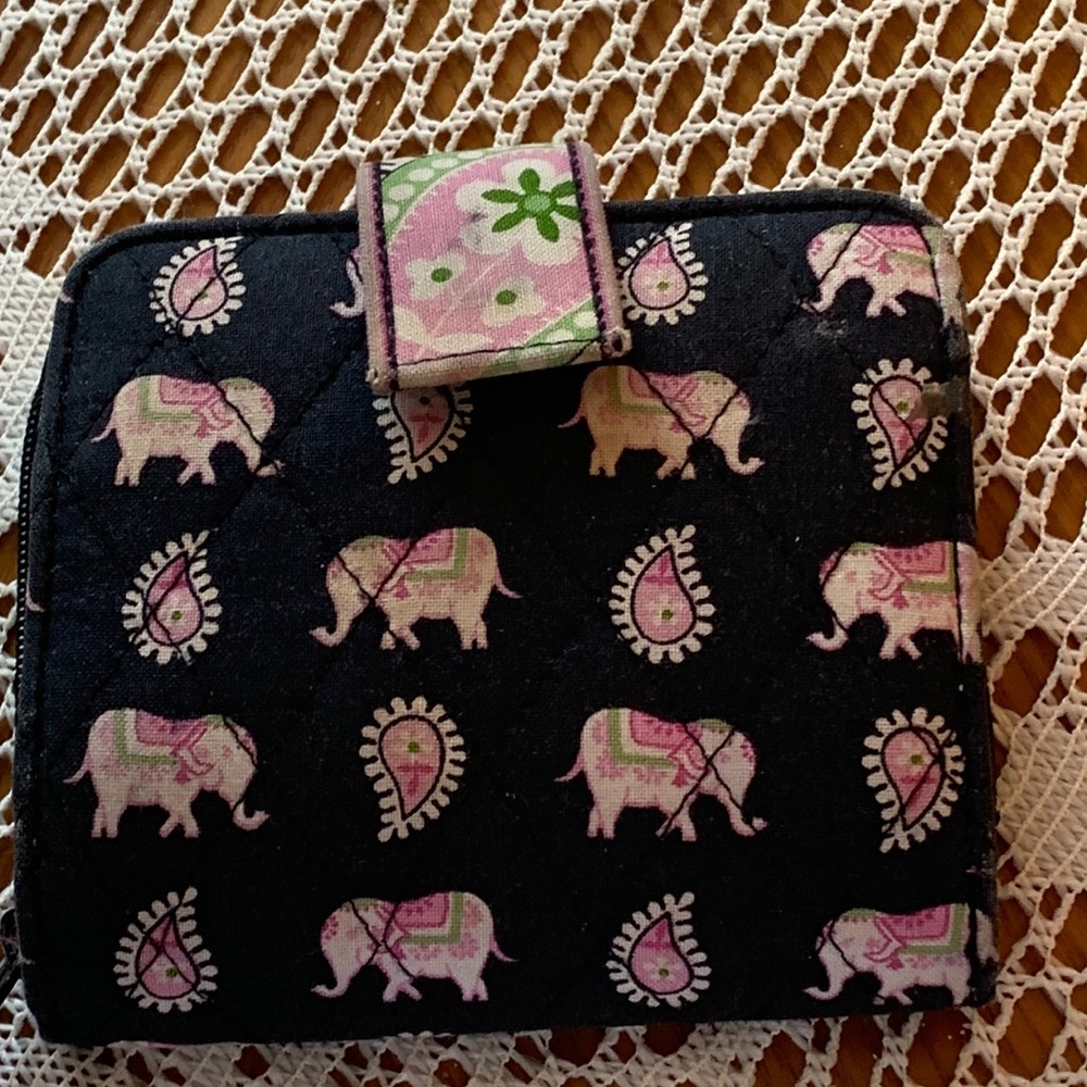 Vera Bradley Pink Elephants Wallet